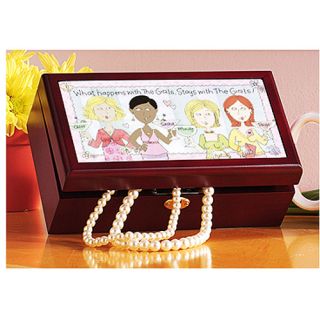 Personalized What Happens with the Girls Keepsake Box