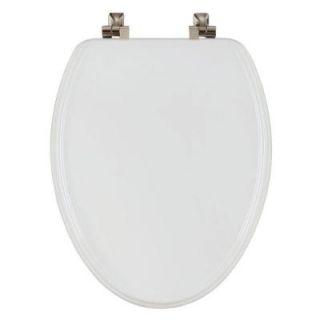 BEMIS STA TITE Elongated Closed Front Toilet Seat in White 1526NI 000
