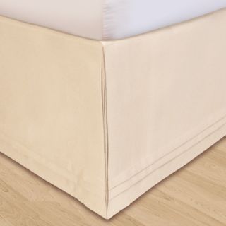 Veratex Hike Up Your Skirt Matte Satin Bedskirt in Ivory