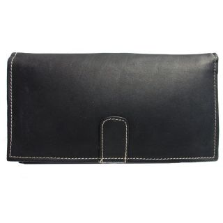 Piel Leather Deluxe Ladies Wallet   Black   Business Accessories