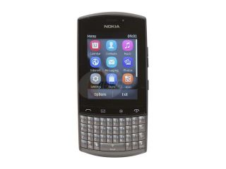 Open Box Nokia Asha 303 170 MB (100 MB user available), 256 MB ROM, 128 MB RAM Graphite Unlocked GSM QWERTY Smart Phone w/ Wi Fi / 3 MP Camera / 2.6" Touchscreen 2.6"