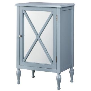 Hollywood Mirrored One Door Accent Cabinet