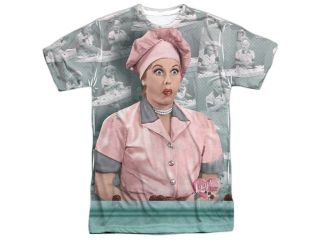 I Love Lucy Chocolate Belt (Front Back Print) Mens Sublimation Shirt