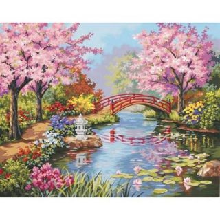 Paint By Number Kit 20"X16" Japanese Garden