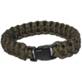 Every Day Carry 9.5" Survival Paracord Bracelet Plastic Release Buckle   OD