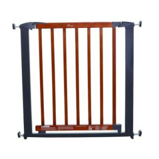 Dreambaby 29 in. H Windsor Gate in Charcoal with Cherry Color Wood L881