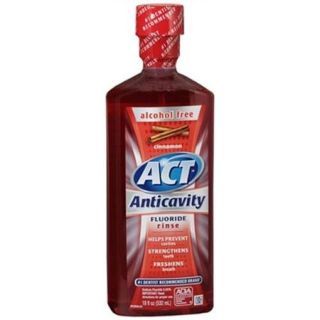 ACT Anticavity Fluoride Rinse Cinnamon 18 oz (Pack of 6)
