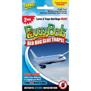 BuggyBeds Travel Bedbug Glue Traps Detects and Lures Bedbugs (2 Pack) 42380