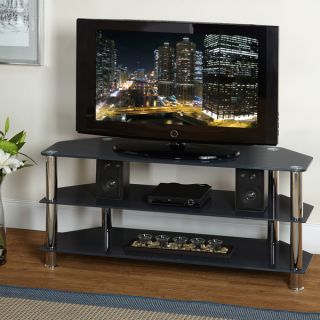 Simple Living Glass TV Stand   Shopping