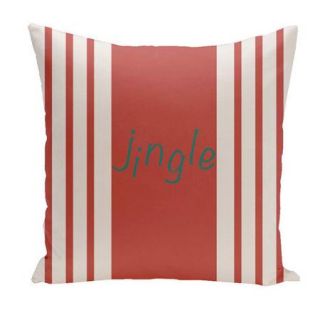 E By Design Holiday Brights Jingle Down Throw Pillow