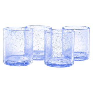 Artland Inc. Iris Light Blue DOF Glasses   Set of 4   Liquor Glasses