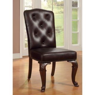 TRIBECCA HOME LaSalle Espresso Nail Head Accent Transitional Dining