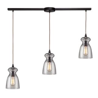 Menlow Park 60W 3 Light Pendant with Clear Glass by Landmark Lighting