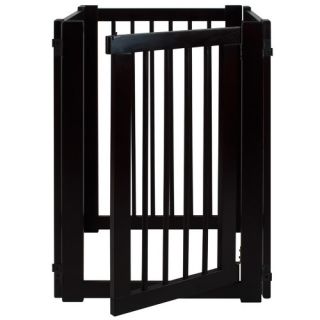 Casual Home Free Standing Pet Gate with Door