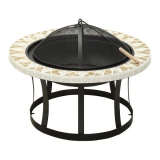 Furniture of America Noelia Round Ceramic Fire Pit   17125028