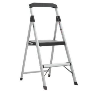 Gorilla Ladders 2 Step Aluminum Step Stool Ladder with 225 lb. Type II Duty Rating GLA 2