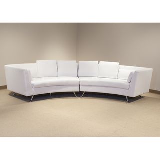 Lily White Curved Sectional Sofa Discounts
