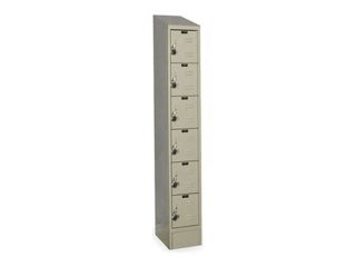 Assembled Locker, W12, D12, H82, Parchment