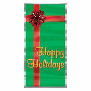 Club Pack of 12 Winter Wonderland Themed "Happy Holidays" Door Cover Party Decorations 5'