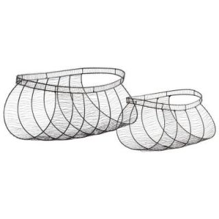 Filament Design Prospect 9.5 in. x 17.75 in. Raw Steel Baskets (Set of 2) 05329
