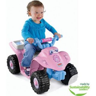 Fisher Price Power Wheels Disney Princess Lil' Quad 6 Volt Battery Powered Ride On