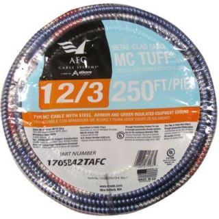 AFC Cable Systems 12/3 x 250 ft. Solid MC Tuff Cable 1705B42TAFC