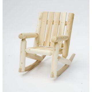Rustic Cedar Junior Log Kids Rocking Chair