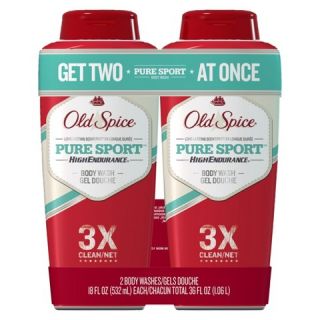 Old Spice High Endurance Pure Sport Twin Body Wash   36 oz