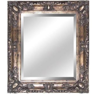 Yosemite Home Decor 27 in. x 31 in. Rectangular Decorative Antique Wood Resin Framed Mirror YMT002S 50