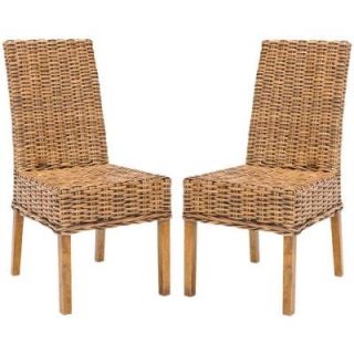 Safavieh Sanibel Mango Wood Side Chair in Brown (Set of 2) FOX6504A SET2