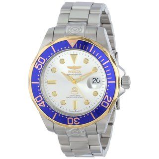 Invicta Mens 13788 Pro Diver Automatic 18k Yellow Gold Bezel Watch