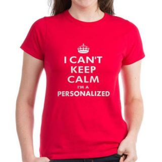  Personalized I Can't Keep Calm Women's Dark T Shirt