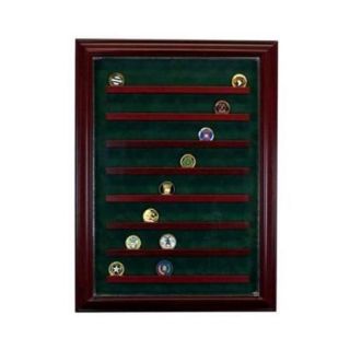 Perfect Cases PC 64COINCB C 6 Graded Card Cabinet Style Display Case, Cherry