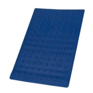 SlipX Solutions 14 in. x 22 in. Small Rubber Bath Mat in Blue 06460 1