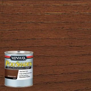 Minwax 1 qt. PolyShades Mission Oak Gloss Stain and Polyurethane in 1 Step 614850444