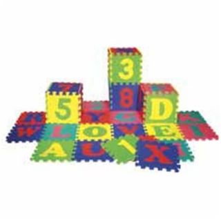 Chenille Kraft Company CKC4390 Letters and Numbers Puzzle Mat  36 Piece  Assorted Colors