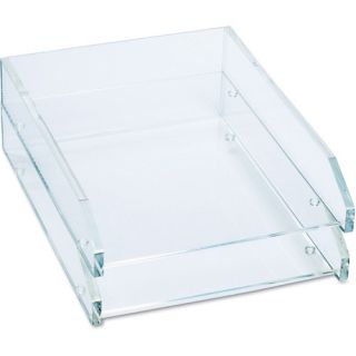 Kantek Double Letter Tray, Clear