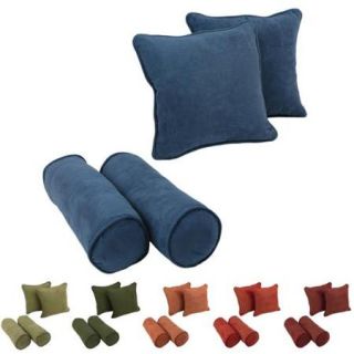 Blazing Needles Microsuede Throw Pillows (Set of 4) Spice