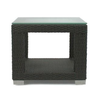 Patio Heaven Signature End Table with Tempered Glass Top