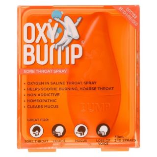 Oxy Bump Sore Throat Saline Nasal Spray   30 ml
