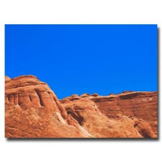 Trademark Fine Art 24 in. x 32 in. Red and Blue Canvas Art AM0030 C2432GG