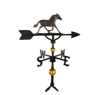 Montague Metal Products 32 in. Deluxe Swedish Iron Horse Weathervane WV 374 SI