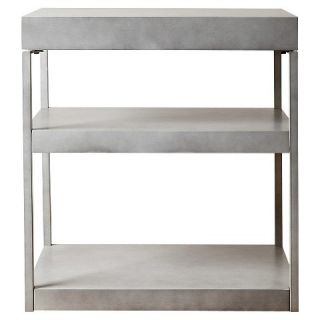 Sangster Console Table Antiqued Grey 3 Shelf Abbyson Living