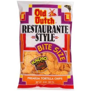 Old Dutch Restaurante Style Nacho Bursts Bite Size Premium Tortilla Chips, 13 Oz