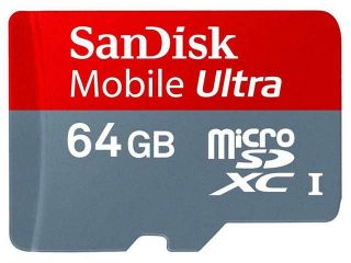 SanDisk 64GB MicroSD HC Mobile Ultra Class 10 Memory Card 64G SDSDQUA 064G U46A
