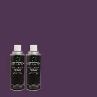 Hedrix 11 oz. Match of PPKR 45 Starlight Purple Flat Custom Spray Paint (2 Pack) F02 PPKR 45
