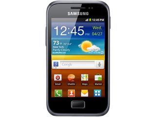 Refurbished Samsung Galaxy Ace Plus S7500 3 GB storage, 512 MB RAM Black Unlocked GSM Android Cell Phone 3.65"