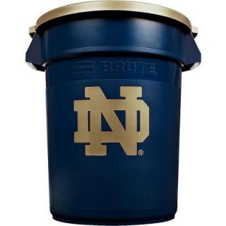 Rubbermaid Commercial Products BRUTE NCAA 32 Gal. Notre Dame Round Trash Can with Lid 1853542