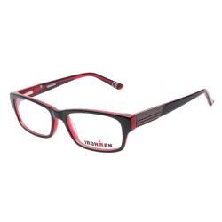 Ironman 304 Black Red Prescription Eyeglasses