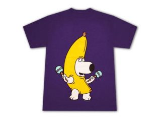 Family Guy Banana Brian T Shirt   Purple